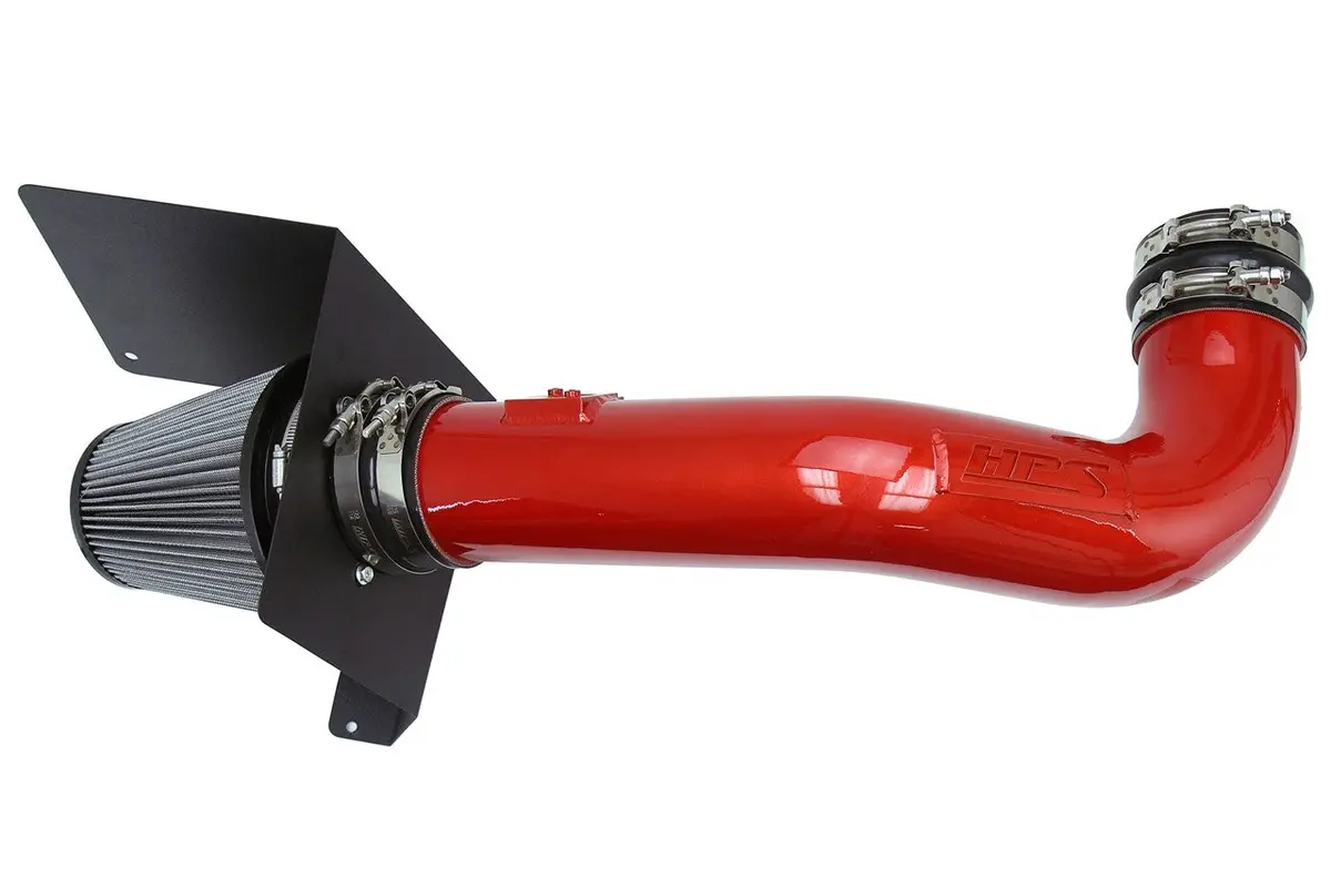 Hps Red Shortram Air Intake Heat Shield Kit 09-14 Gm Truck Suv V8 Escalade Tahoe Yukon 1