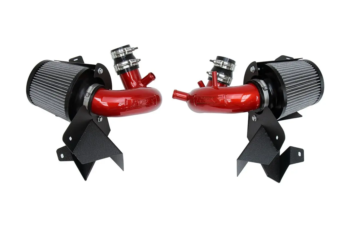 Hps Red Shortram Air Intake Heat Shield Kit 18-24 Kia Stinger 3.3L V6 Twin Turbo Ck 1