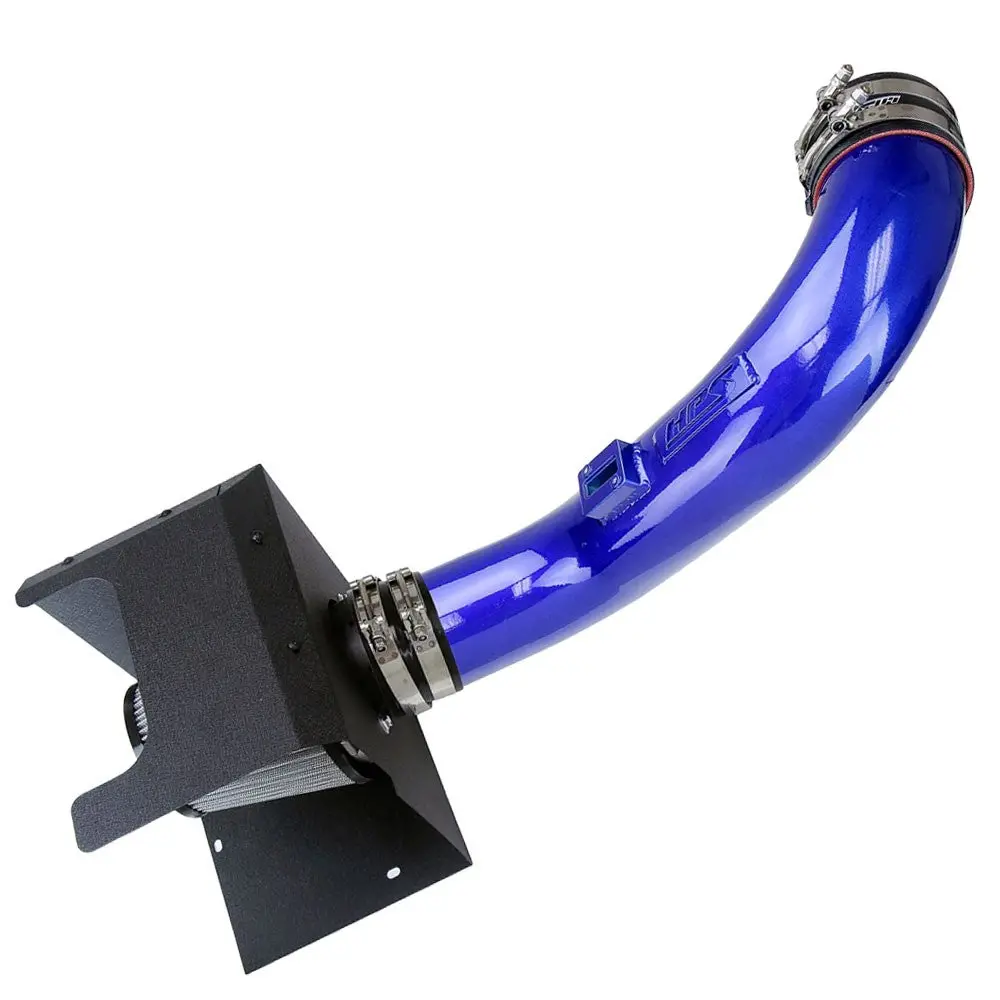 Hps Blue Shortram Air Intake Heat Shield Kit For 17-19 Silverado Sierra 2500Hd 3500Hd 6.6L Duramax L5p 1