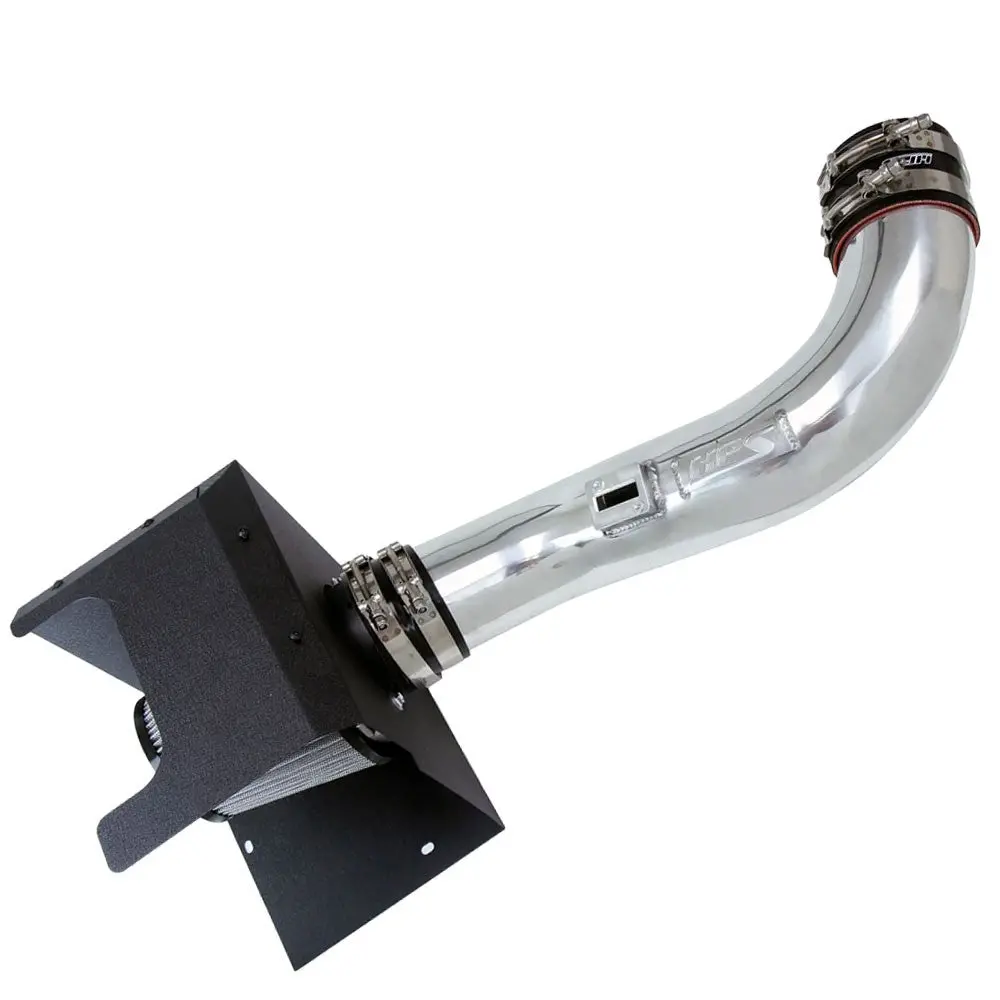 Hps Polish Shortram Air Intake Heat Shield Kit For 17-19 Silverado Sierra 2500Hd 3500Hd 6.6L Duramax L5p 1