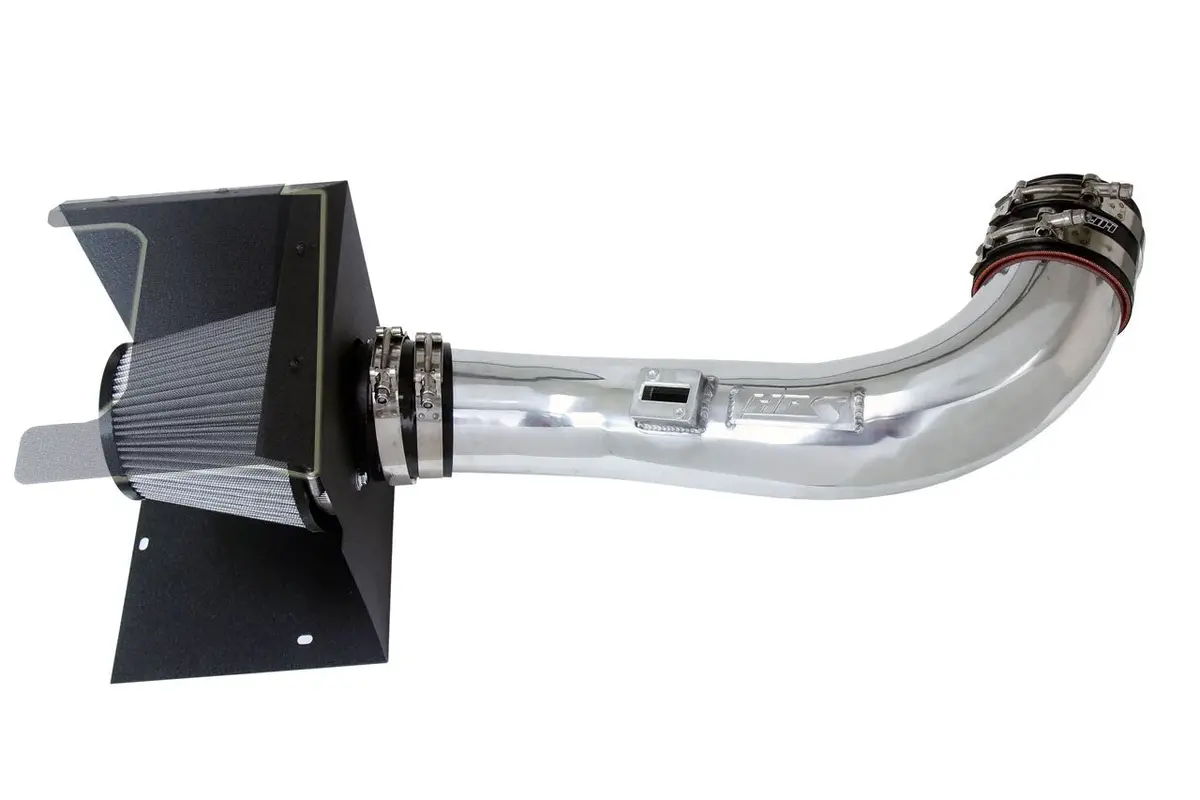Hps Black Shortram Air Intake Heat Shield Kit For 17-19 Silverado Sierra 2500Hd 3500Hd 6.6L Duramax L5p 2