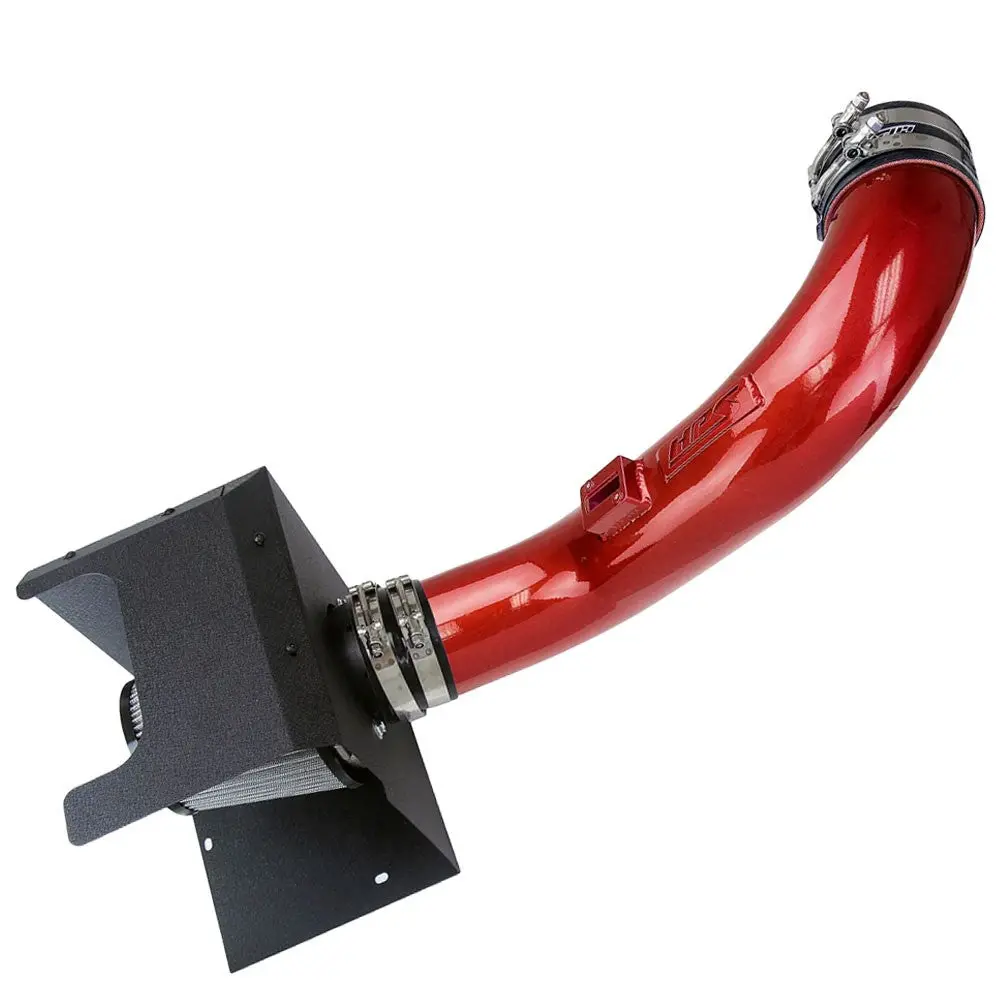 Hps Red Shortram Air Intake Heat Shield Kit For 17-19 Silverado Sierra 2500Hd 3500Hd 6.6L Duramax L5p 1