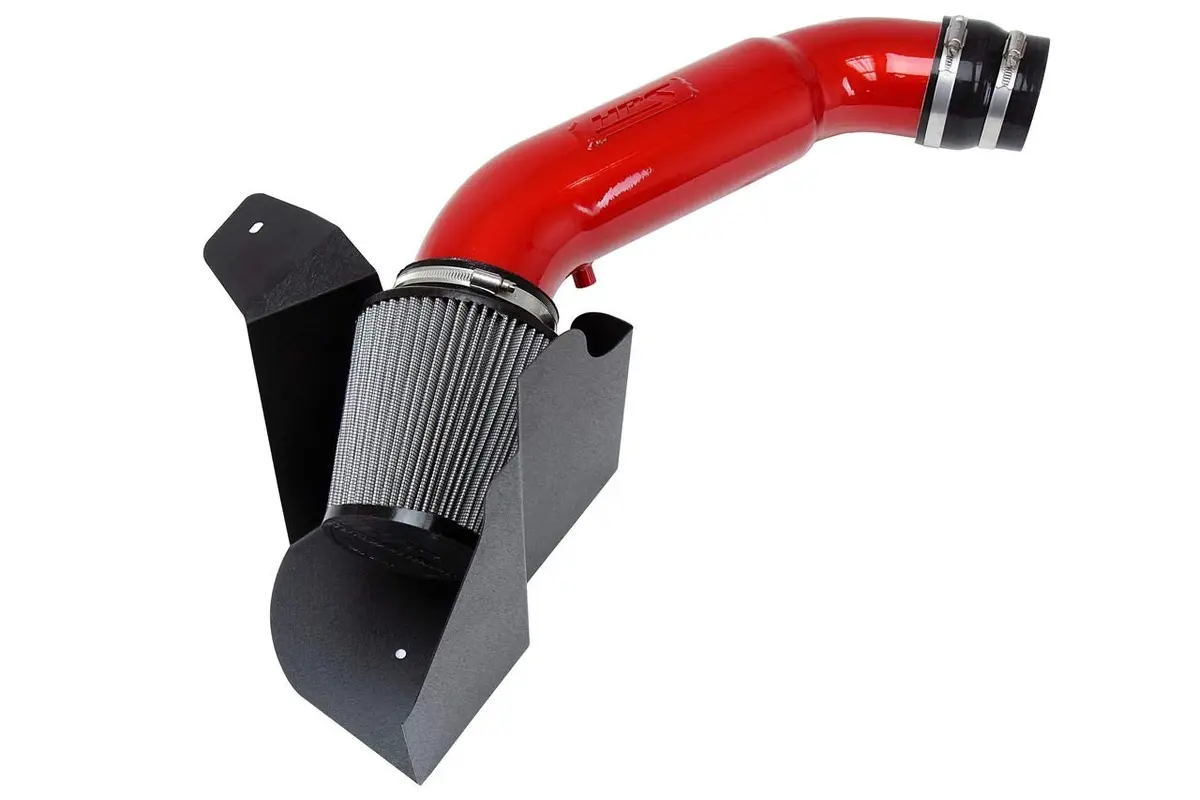 Hps Red Shortram Air Intake Heat Shield Kit For 12-18 Audi A6 A7 Quattro 3.0T C7 1