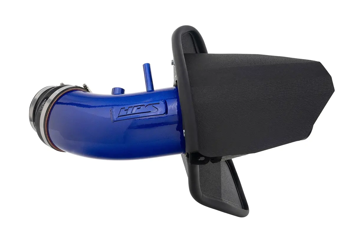 Hps Blue Shortram Air Intake Heat Shield Kit For 19-23 Dodge Charger Srt Hellcat 6.2L 1