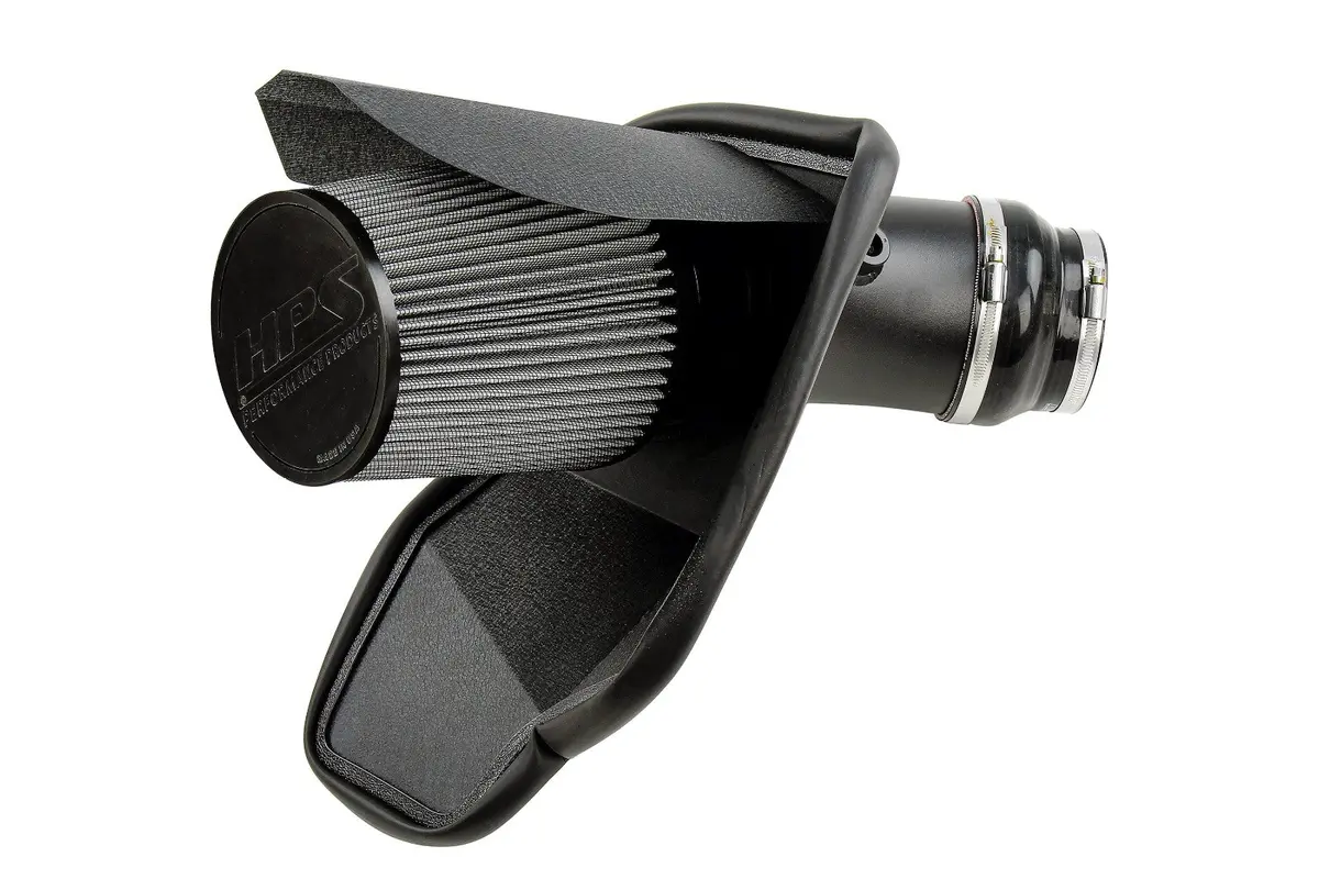 Hps Black Shortram Air Intake Heat Shield Kit For 19-23 Dodge Charger Srt Hellcat 6.2L 2