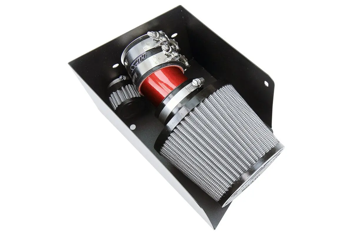 Hps Red Shortram Air Intake Heat Shield Kit For 00-06 Volkswagen Golf Gti / 00-05 Jetta 1.8T Turbo 1