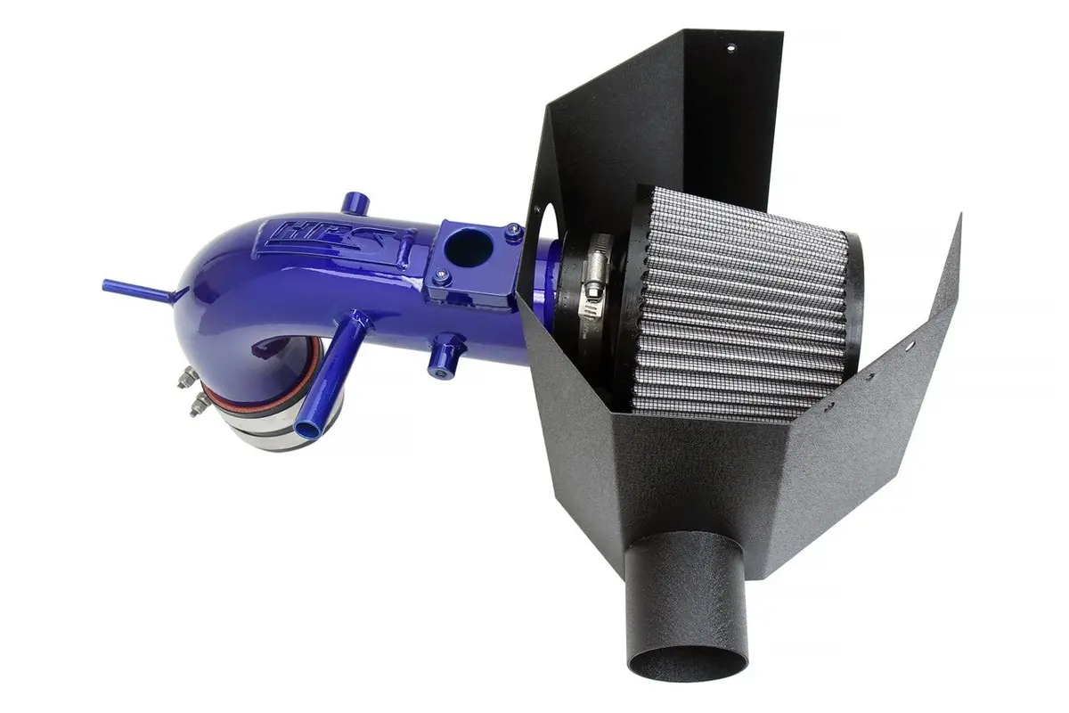 Hps Blue Shortram Air Intake With Heat Shield For 12-17 Toyota Camry 2.5L Xv50 1