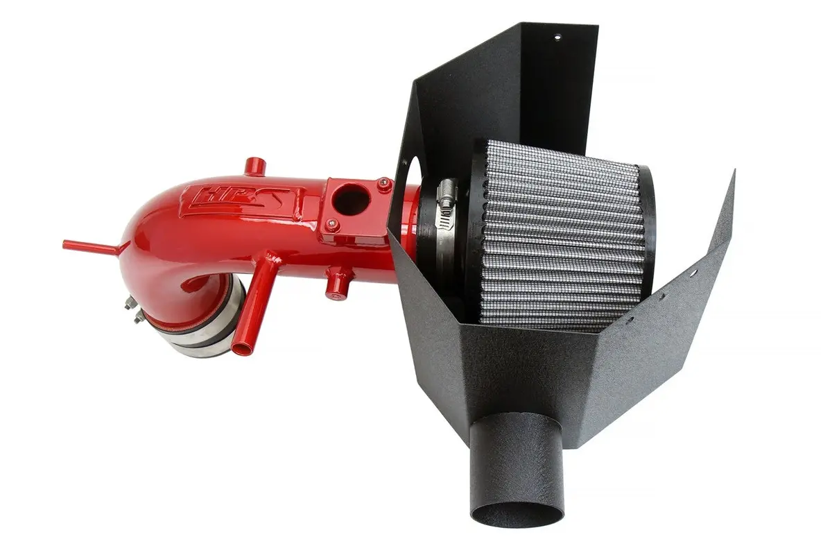 Hps Red Shortram Air Intake With Heat Shield For 12-17 Toyota Camry 2.5L Xv50 1