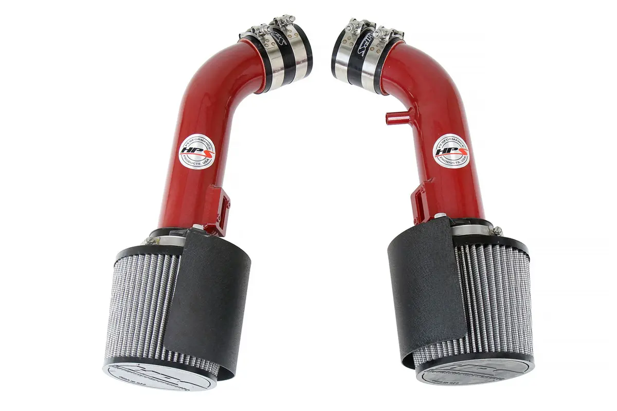 Hps Red Shortram Air Intake Heat Shield Kit For 08-13 Infiniti G37 / 09-22 Nissan 370Z 3.7L V6 Z34 1
