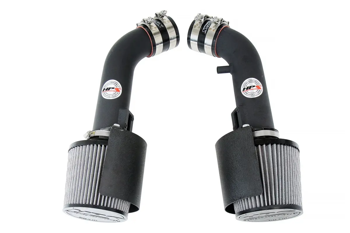 Hps Black Shortram Air Intake Heat Shield Kit For 08-13 Infiniti G37 / 09-22 Nissan 370Z 3.7L V6 Z34 1
