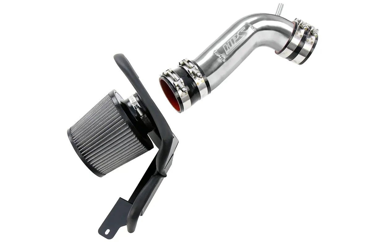 Hps Polish Aluminum Shortram Air Intake W/Heat Shield For 93-96 Toyota Supra 3.0L Non Turbo 2Jzge 1