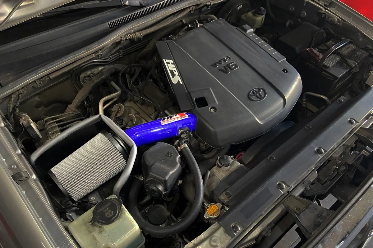 Hps Blue Shortram Air Intake Heat Shield Kit For 12-15 Toyota Tacoma 4.0L V6 2