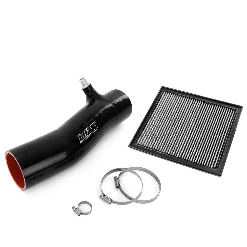 Hps Black Silicone Post Maf Air Intake Hose With Drop In Filter For 16-23 Toyota Tacoma 3.5L V6 With Standard Airbox 1