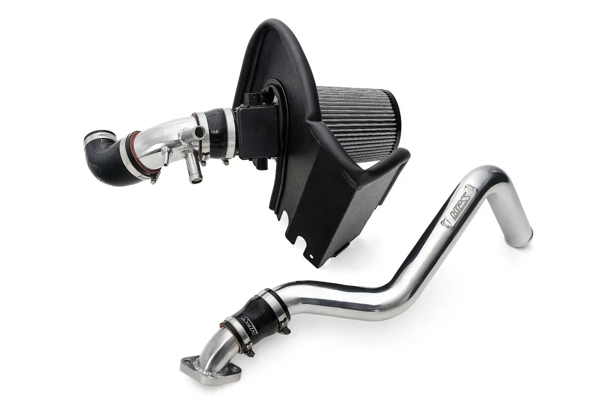 Hps Polish Shortram Air Intake Heat Shield + Upper Charge Pipe Hot Side For 04-05 Mazda Miata Mazdaspeed 1.8 Tubro 1