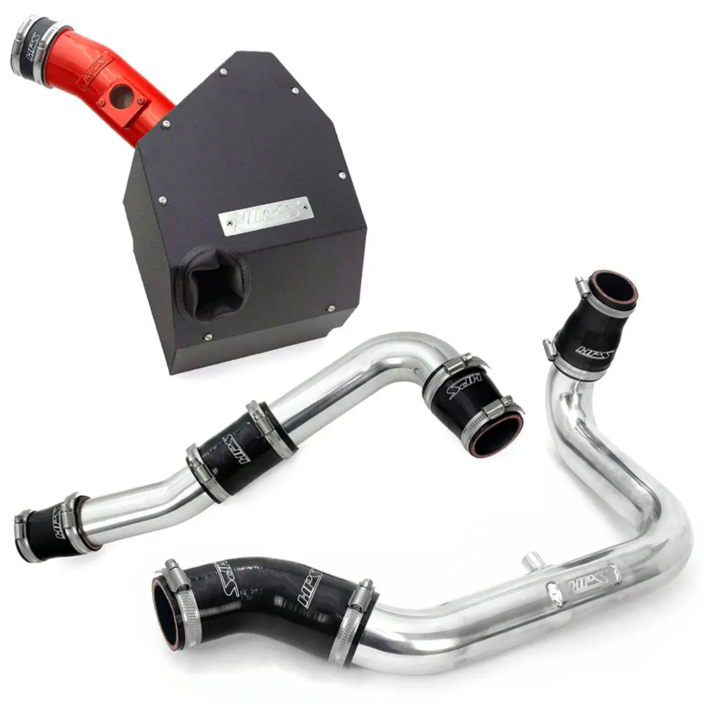 Hps Polish Cold/Hot Intercooler Charge Pipe/ Red Shortram Air Intake For 23+ Gr Corolla 1.6L Turbo L3 1