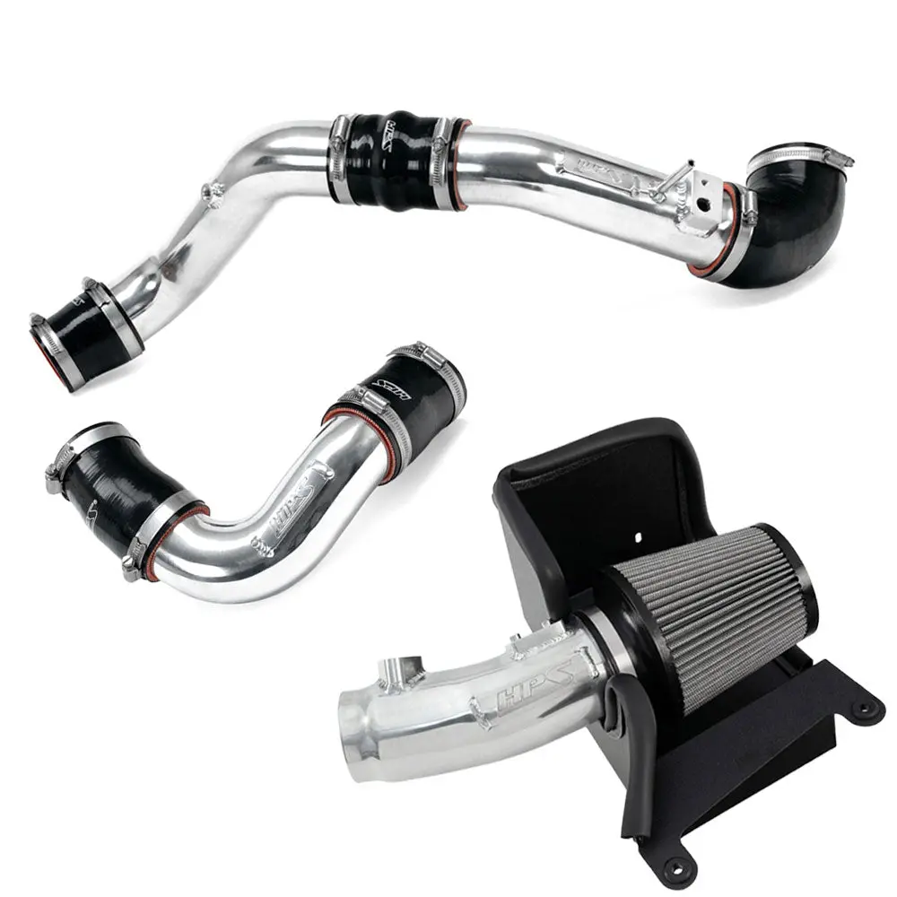 Hps Polish Shortram Air Intake & Intercooler Charge Pipe Kit For 24+ Acura Integra Type-S / 23+ Honda Civic Type-R 2.0T 1