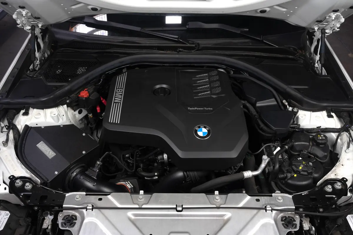 Hps Polish Charge Pipe + Blue Shortram Air Intake For 19+ Bmw 1/2/4-Series 2.0L B48 Turbo 2