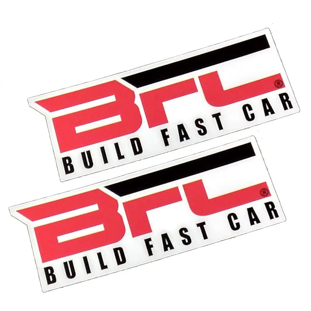 Build Fast Car Logo Universal Car Truck Bumper Window Door Vinyl Decals/Stickers 1