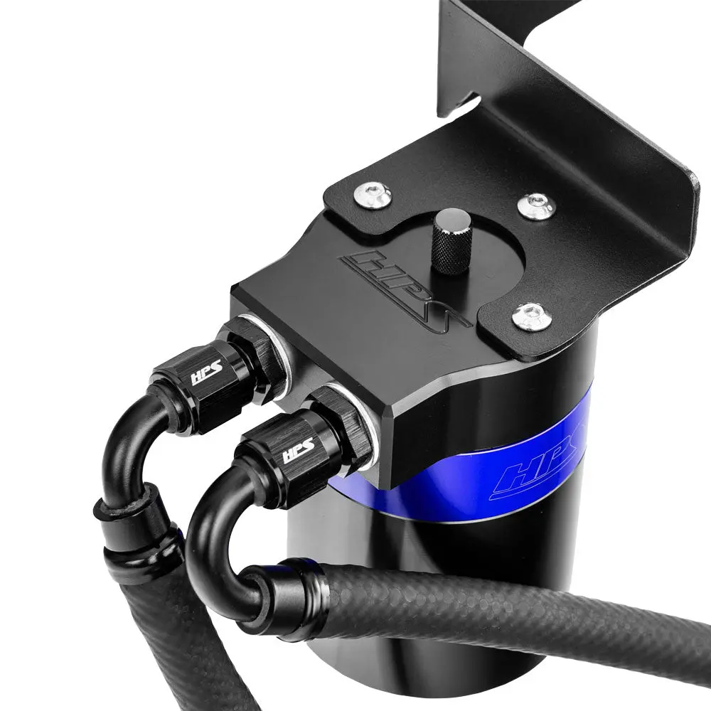Hps Blue 5Fl Oz Aluminum Oil Catch Can Tank Mount Bracket Kit Integra Type-S De5 / Civic Type-R Fk8 Fl5 1