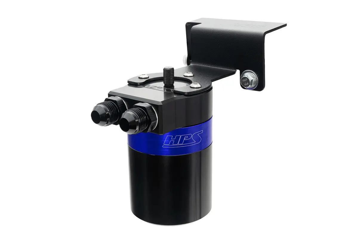 Hps Blue 5Fl Oz Aluminum Oil Catch Can Tank Mount Bracket Kit 23+ Toyota Sequoia Xk80 / 22+ Tundra Xk70 1