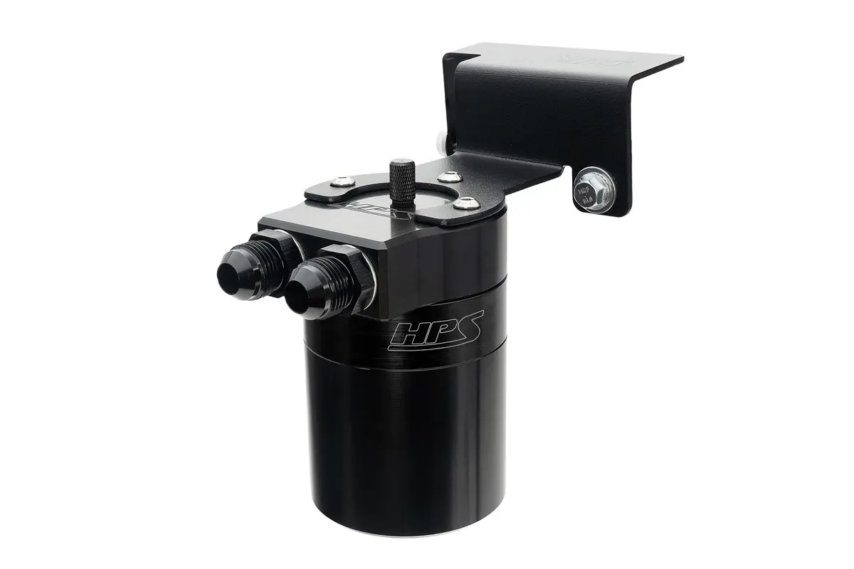 Hps Black 5Fl Oz Aluminum Oil Catch Can Tank Mount Bracket Kit 23+ Toyota Sequoia Xk80 / 22+ Tundra Xk70 1