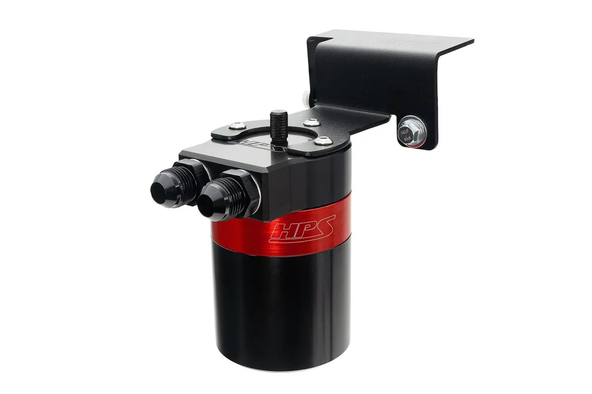 Hps Red 5Fl Oz Aluminum Oil Catch Can Tank Mount Bracket Kit 23+ Toyota Sequoia Xk80 / 22+ Tundra Xk70 1