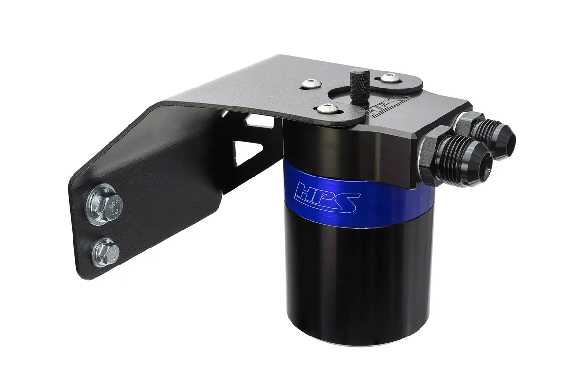 Hps Blue 5Fl Oz Aluminum Oil Catch Can Tank Mount Bracket Kit 08-14 Subaru Wrx / 09-10 Impreza 2.5 Gt 1