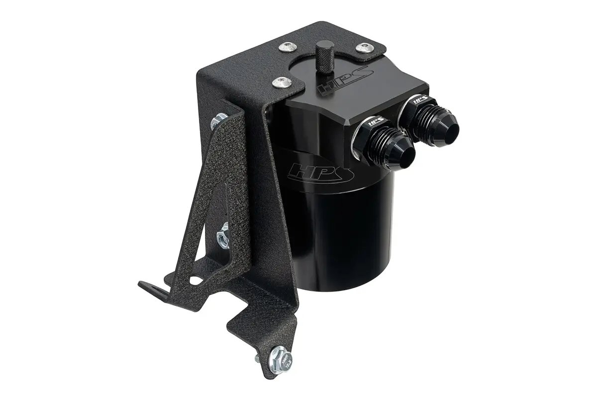 Hps Black 5Fl Oz Aluminum Oil Catch Can Tank Mount Bracket Kit 10-23 Lexus Gx460 4.6L J150 1