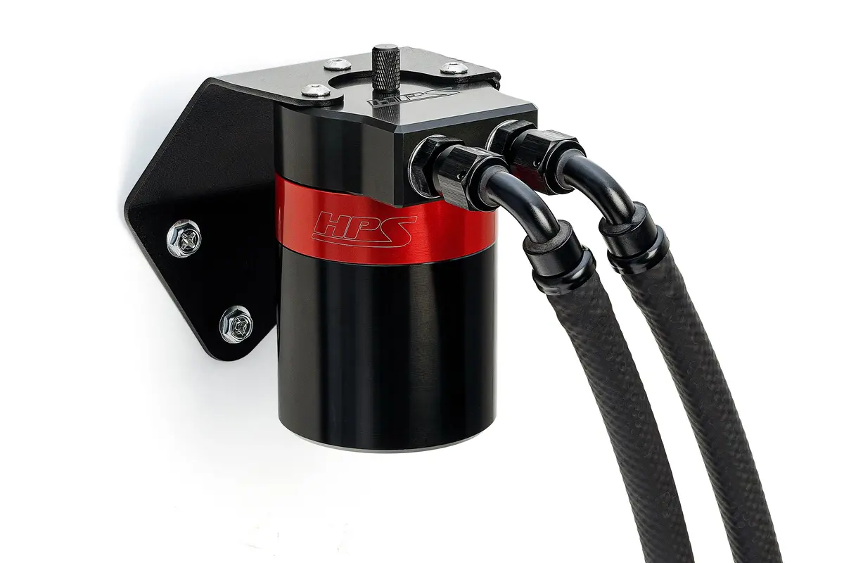 Hps Red 5Fl Oz Aluminum Oil Catch Can Tank Mount Bracket Kit 15-19 Subaru Legacy Bn / Outback Bs 1