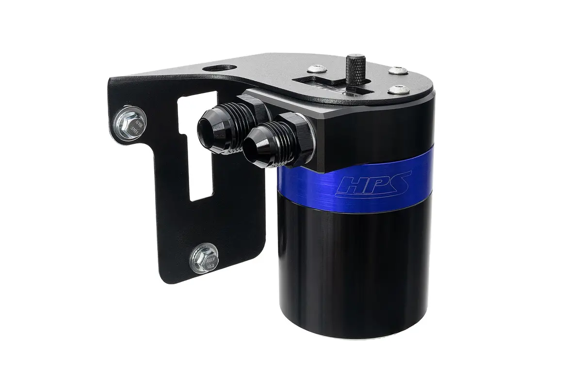 Hps Blue 5Fl Oz Aluminum Oil Catch Can Tank Mount Bracket Kit 15-21 Subaru Wrx 2.0L Turbo Va 1