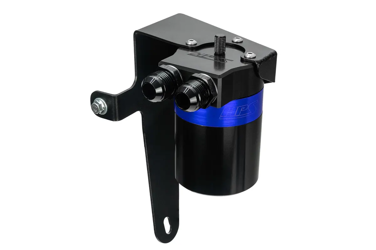 Hps Blue 5Fl Oz Aluminum Oil Catch Can & Mount Bracket Kit For 22-26 Subaru Wrx 2.4L Turbo Vb 2Nd 1