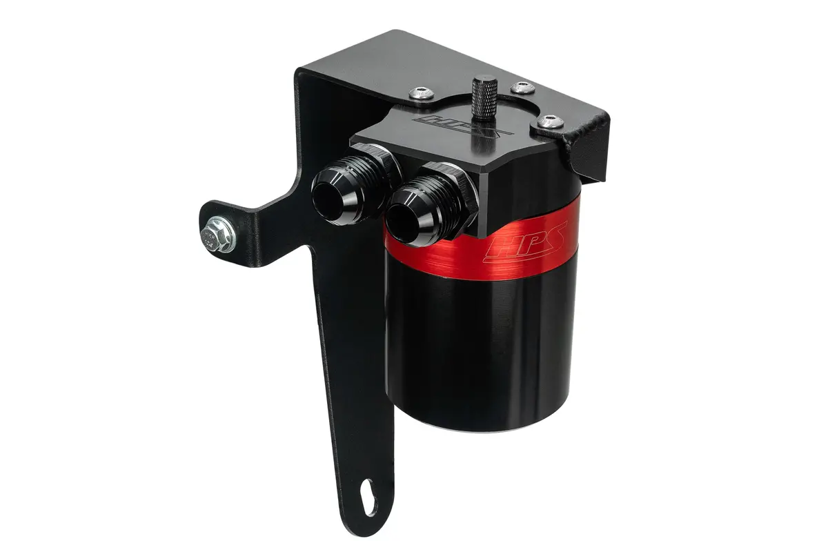 Hps Red 5Fl Oz Aluminum Oil Catch Can & Mount Bracket Kit For 22-26 Subaru Wrx 2.4L Turbo Vb 2Nd 1