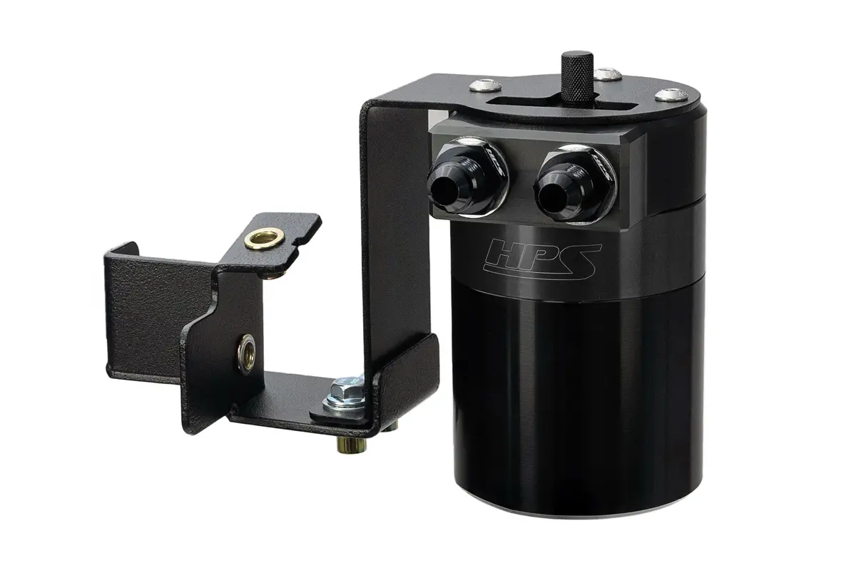 Hps Black 5Fl Oz Aluminum Oil Catch Can Tank Mount Bracket Kit 04-08 Acura Tsx 2.4L Cl9 1