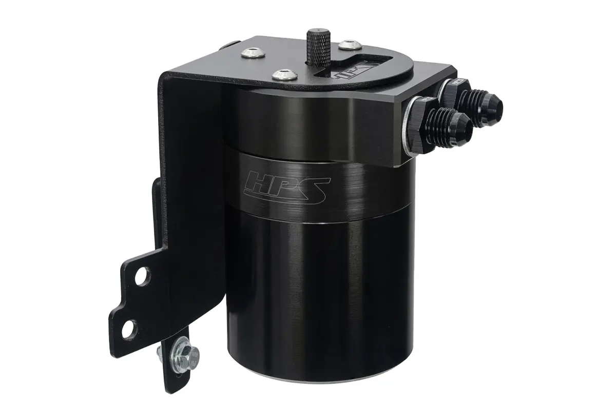 Hps Black 5Fl Oz Aluminum Oil Catch Can Tank Mount Bracket Kit 22+ Acura Mdx Type-S 3.0T Yd8 1