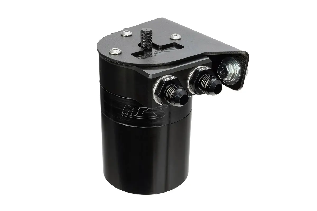 Hps Black 5Fl Oz Aluminum Oil Catch Can Tank Mount Bracket Kit 03-09 Lexus Gx470 J120 1