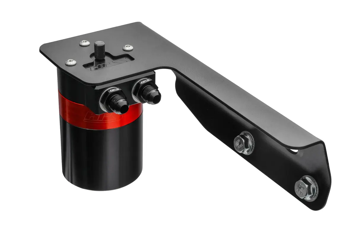 Hps Red 5Fl Oz Aluminum Oil Catch Can Tank Mount Bracket Kit 16-23 Toyota Tacoma 3.5L V6 N300 1