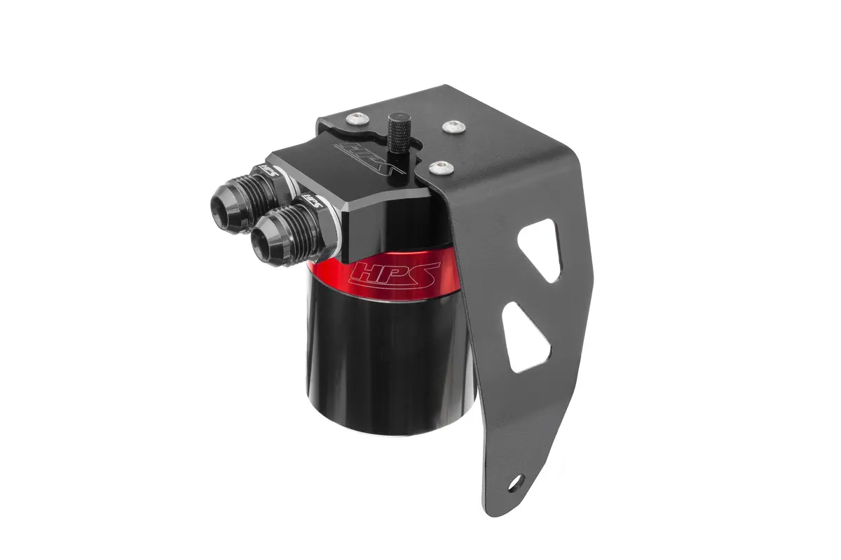 Hps Red 5Fl Oz Aluminum Oil Catch Can Tank Mount Bracket Kit 25+ Toyota 4Runner / 24+ Land Cruiser 2.4T 1