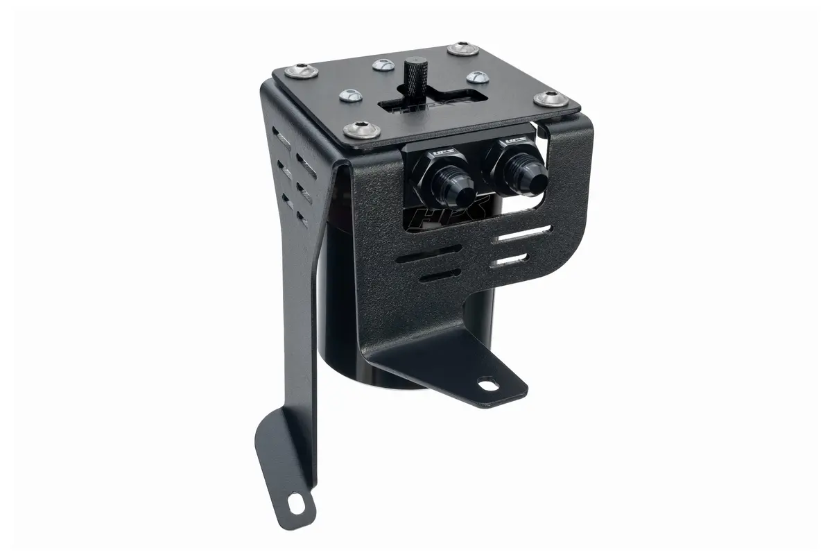 Hps Black 5Fl Oz Oil Catch Can Tank Mount Bracket Kit For 12-15 Honda Civic Si 2.4L K24z7 Fb6 Fg4 1