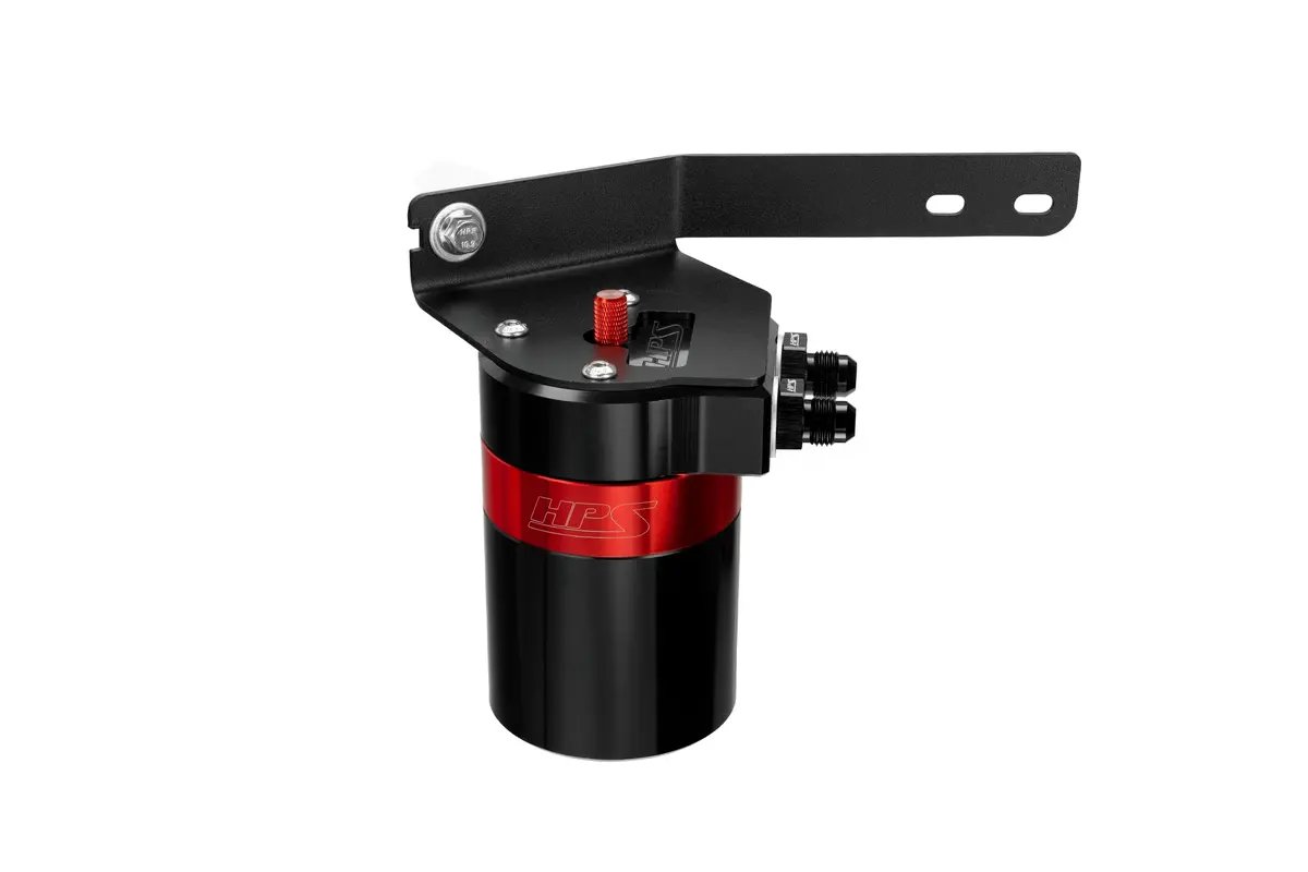 Hps Red 147Ml Oil Catch Can W/Mount Bracket For 23-26 Acura Integra De / 22-26 Honda Civic Fe Fl 1.5L Turbo 1