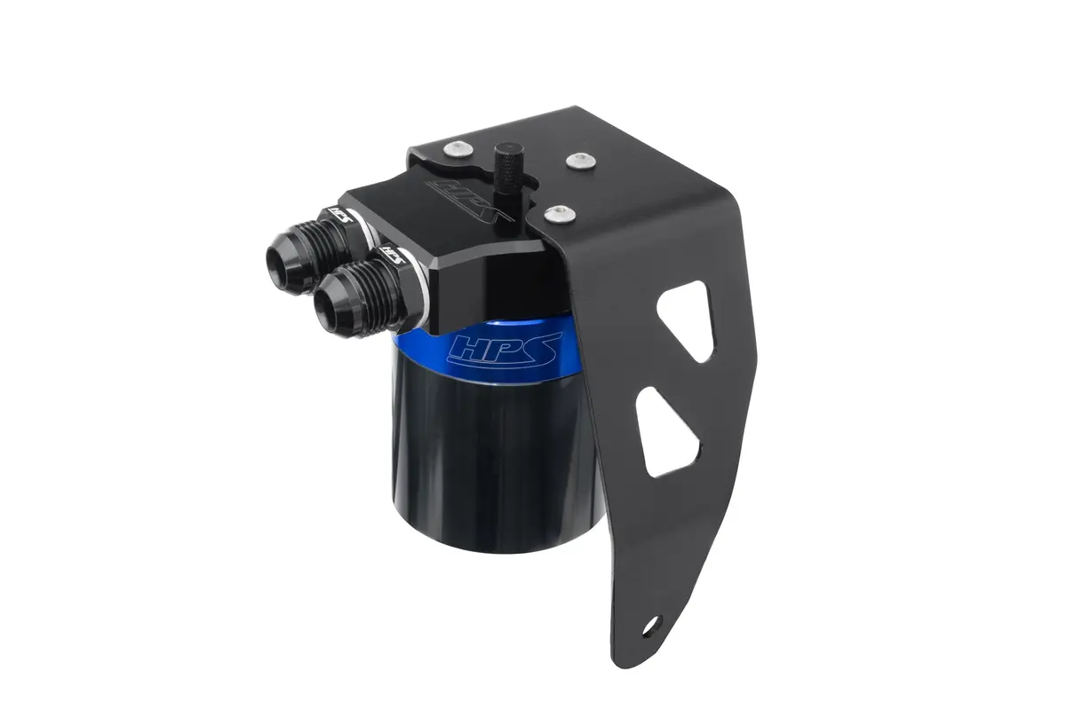 Hps Blue 5Fl Oz Aluminum Oil Catch Can Tank Mount Bracket Kit For 24-26 Toyota Tacoma 2.4L Turbo N400 1