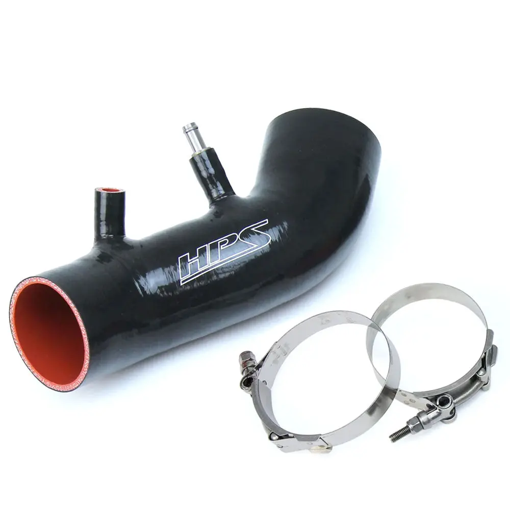 Hps Black Silicone Post Maf Air Intake Hose Kit For 06-11 Civic Si / 07-10 Csx Type-S 2.0L 1