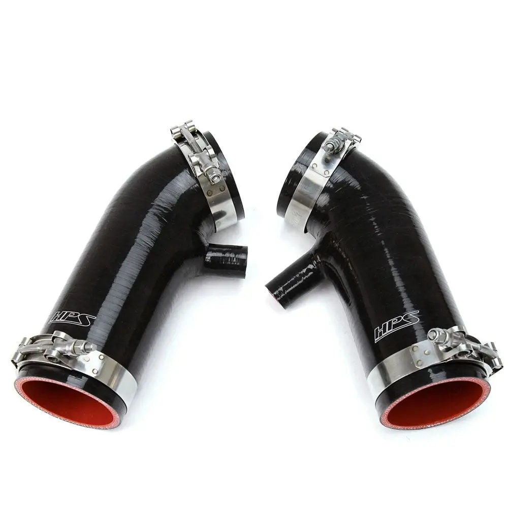 Hps Black Silicone Post Maf Air Intake Hose Kit For 08-17 Ex35 Ex37 G35 Q40 Q60 Qx50 / 07-17 350Z 370Z 1