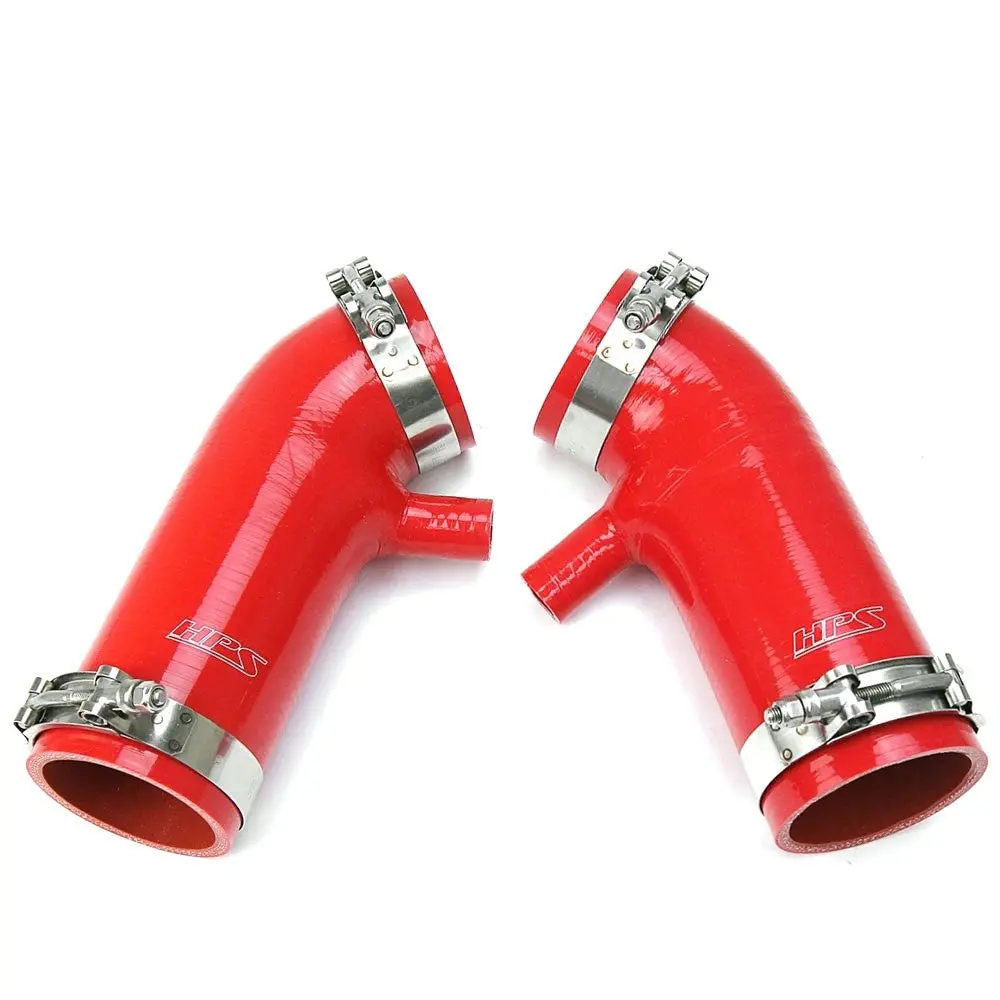 Hps Red Silicone Post Maf Air Intake Hose Kit For 08-17 Ex35 Ex37 G35 Q40 Q60 Qx50 / 07-17 350Z 370Z 1