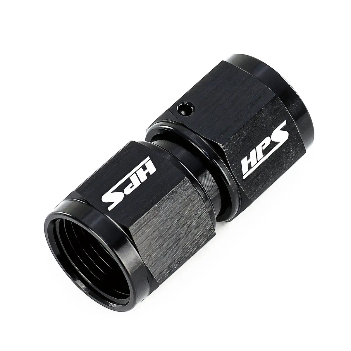 Hps An Female To Female Swivel Coupling Adapter Fitting, Straight, An -6, Black Aluminum 2