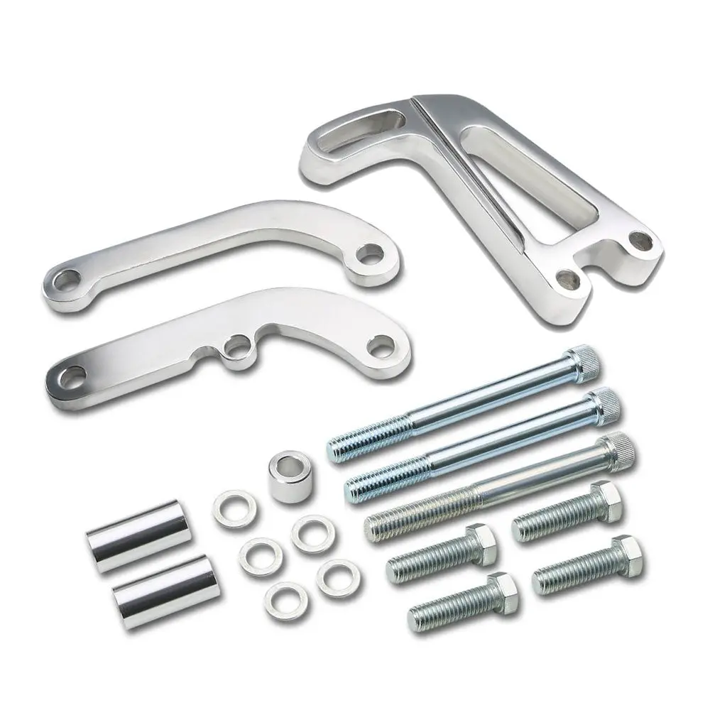 Aluminum Power Steering Bracket For Sbc Small Block Long Water Pump 1