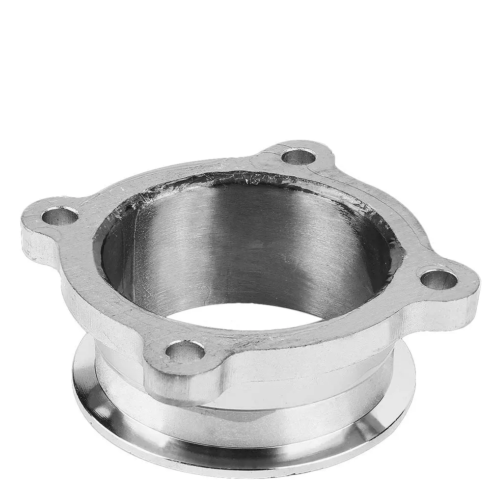 3" 4-Bolt Flange To 3.00" V-Band Pipe Gt35/Gt30 Turbo Exhaust Flange Adapter 1