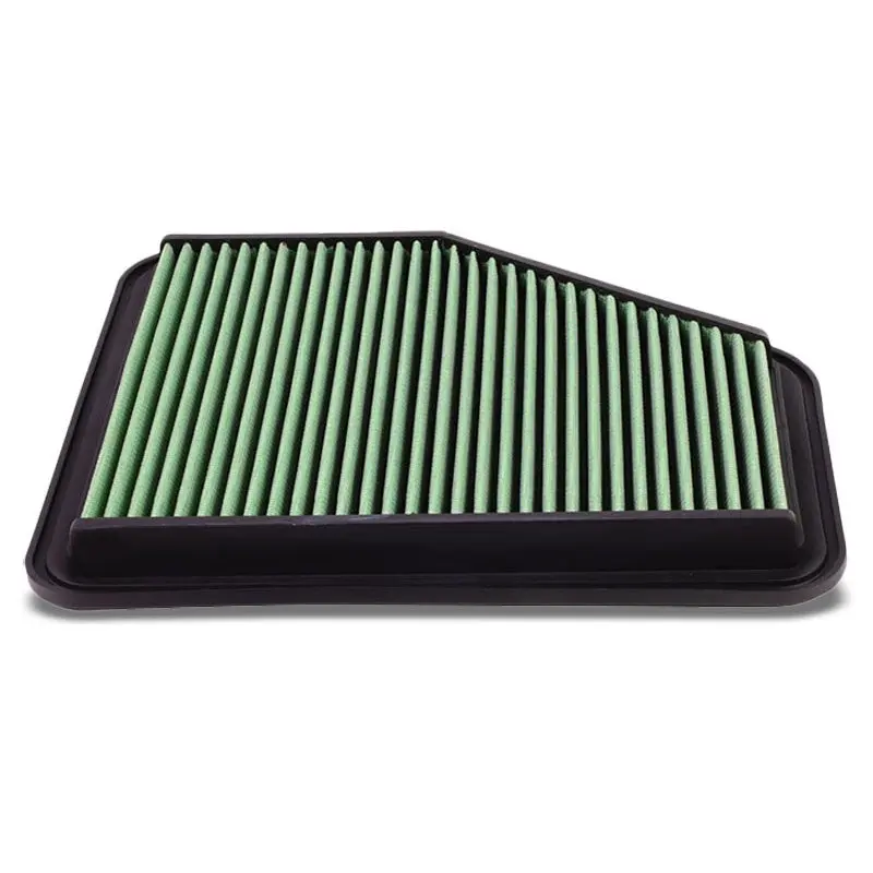 Green High Flow Cotton Drop-In Panel Air Filter For 02-10 Lexus Sc430 1
