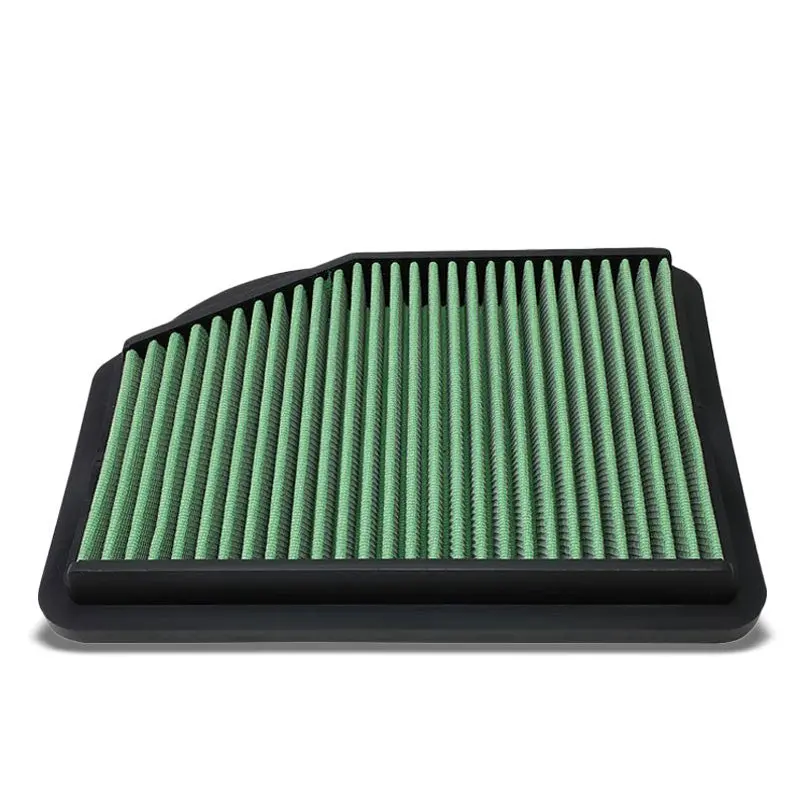 Green High Flow Reusable Drop-In Panel Air Filter For 12-14 Honda Cr-V 1