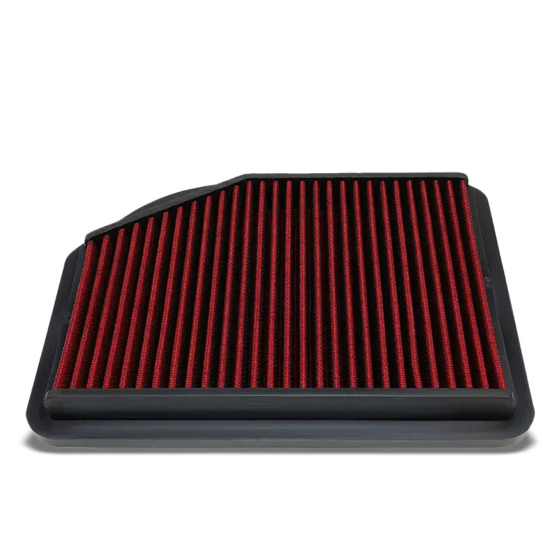 Red High Flow Performance Drop-In Panel Air Filter For 12-14 Honda Cr-V 1