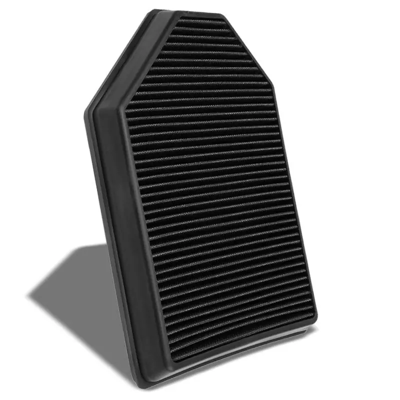 Black High Flow Washable Drop-In Panel Air Filter For 11-18 Charger 1